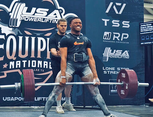 Bruce’s Jaeden Brown breaking powerlifting records at Blue Mountain