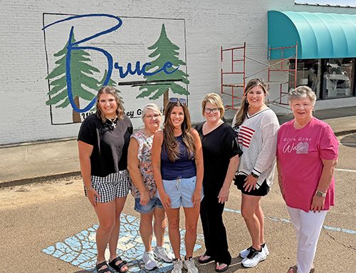 Mural painted on side of Jeffery’s promoting Bruce
