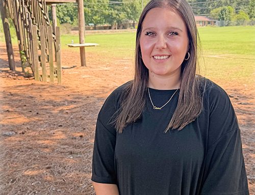 Emma Logan in third year leading Bruce Trojan Band