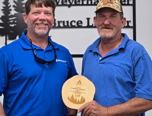 Doolie honored at Weyerhaeuser